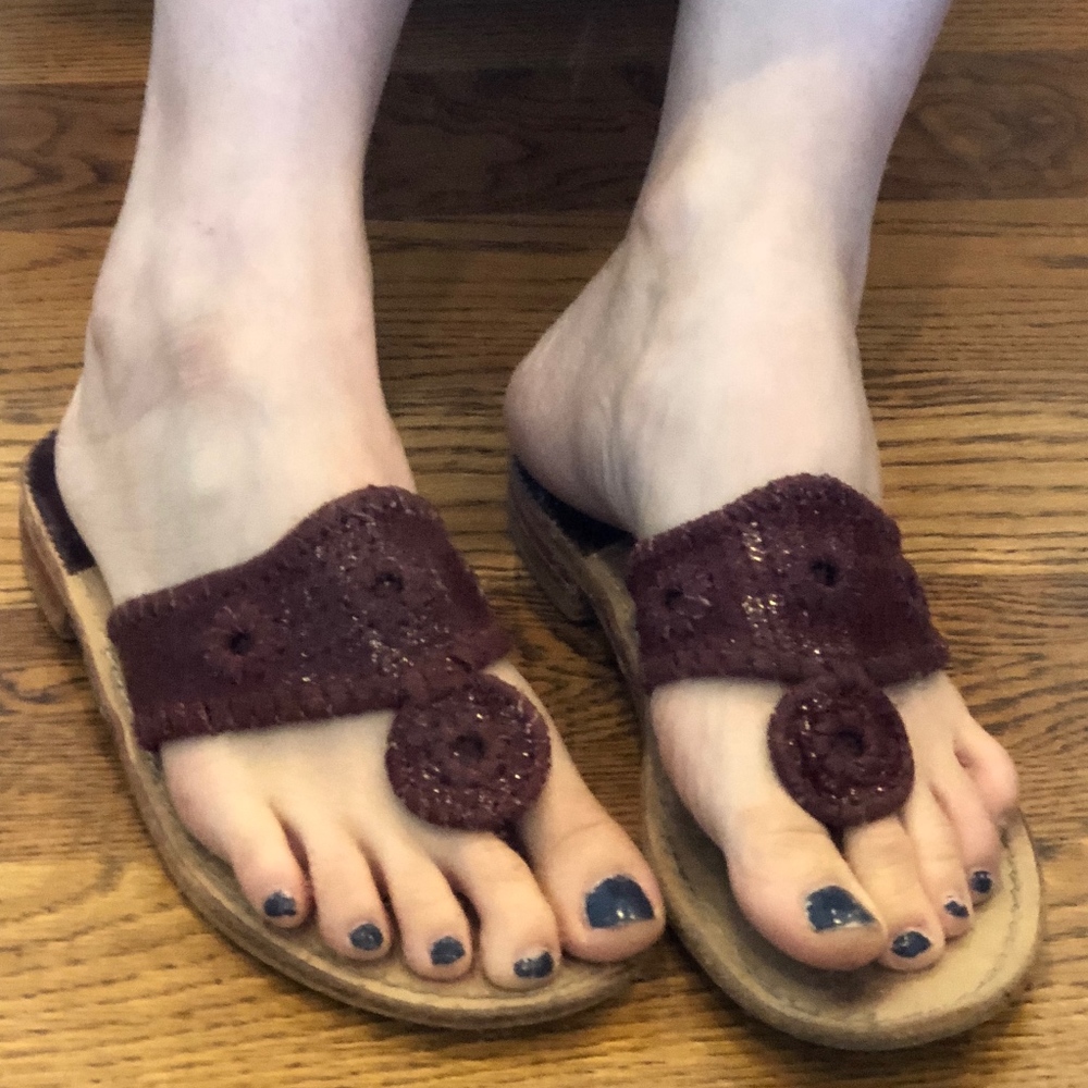 Jack Rogers Burgundy FlipFlop Sandal